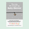 WishStrings ‘Thank You for Coming to My Baby Shower’ Wish Bracelet | Thoughtful Gift for Baby Shower Favour | Meaningful Keepsake