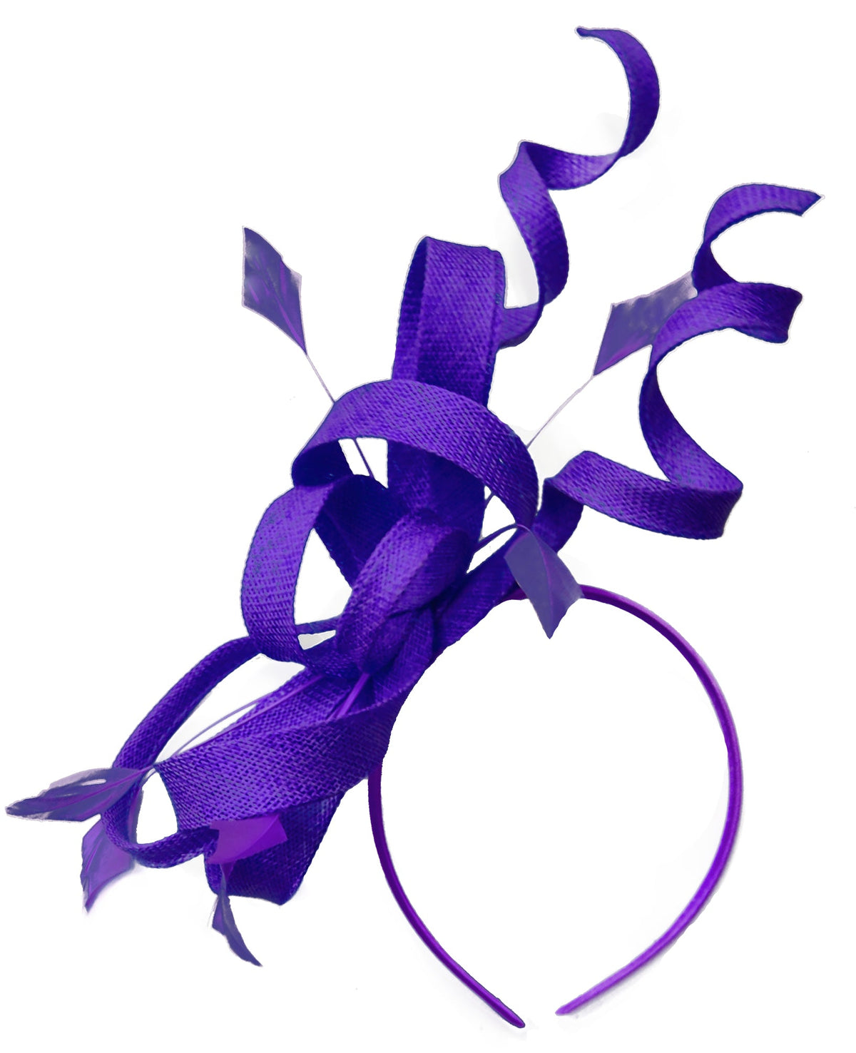 Caprilite Swirl Loop Sinamay Headband Fascinator for Women Wedding Ascot Races