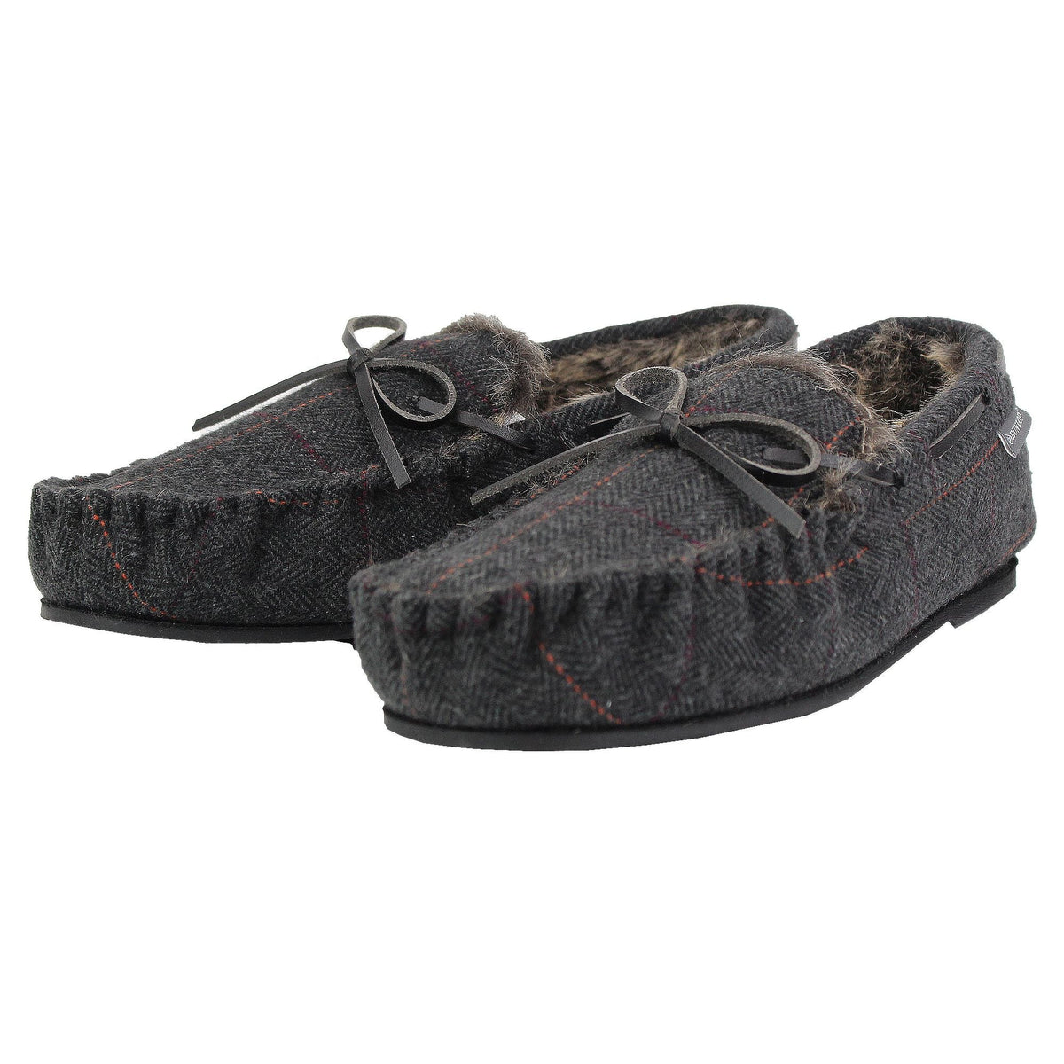 Mens Moccasin Slippers with Memory Foam
