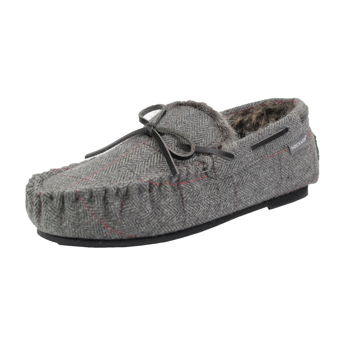 Mens Moccasin Slippers with Memory Foam