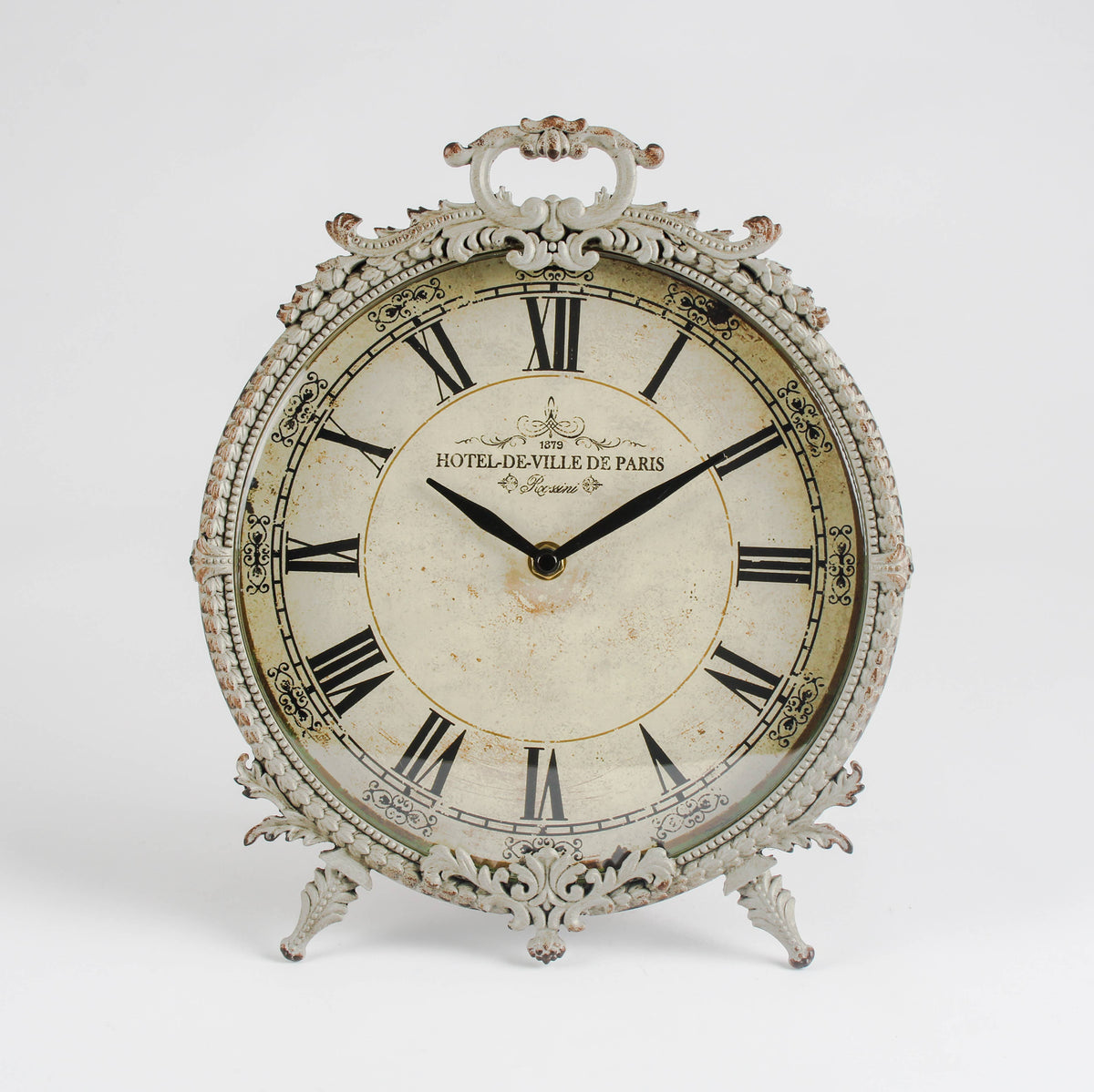 Ornate Freestanding Mantel Clock Hotel-de-ville De Paris