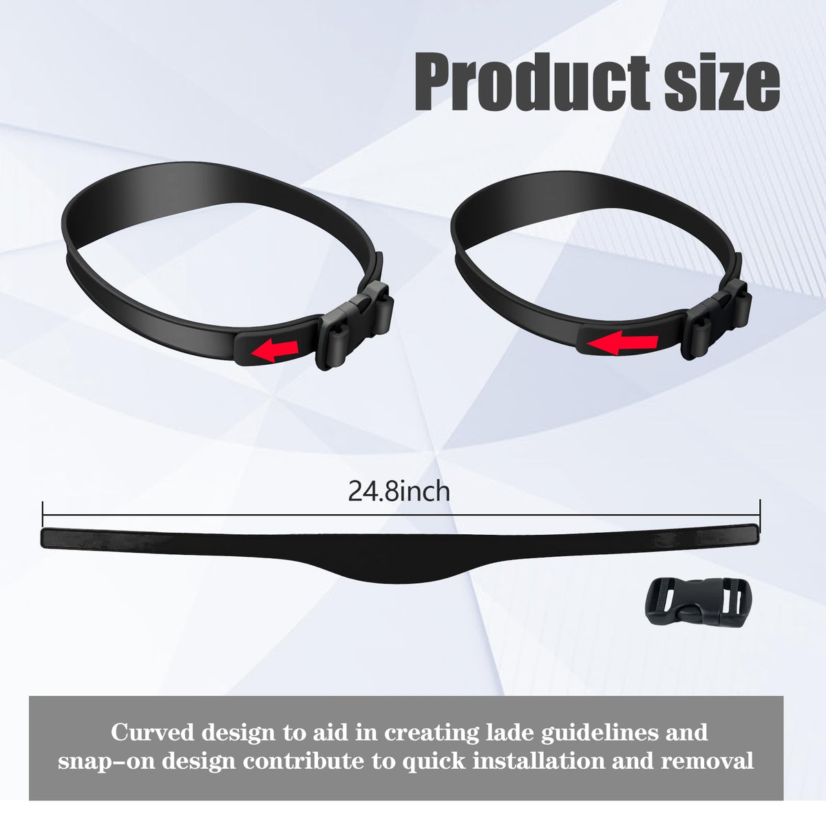 AOMGD Neckline Shaving Template & Adjustable Hair Trimming Guide – DIY Self Haircut System