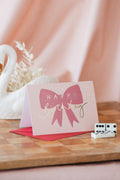 Happy Birthday Red Bow Foil Birthday Card