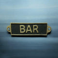 Bar Metal Sign