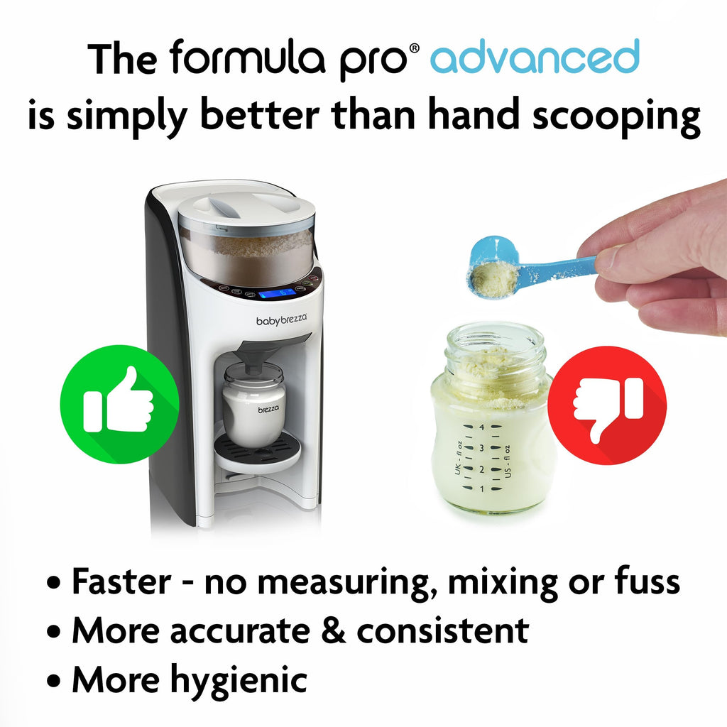 Baby Brezza Formula Pro Advanced - Automatic Warm Formula Dispenser, 2–10 oz, 3 Temperature Settings