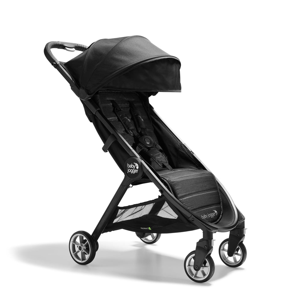Baby Jogger City Tour 2 Ultra-Compact Travel Stroller – Pitch Black, 14 lb, Easy Fold, Carry-On Approved