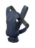 BabyBjörn Baby Carrier Mini Navy Blue – 3D Mesh | Newborn Carrier (7-25 lbs) | Ergonomic