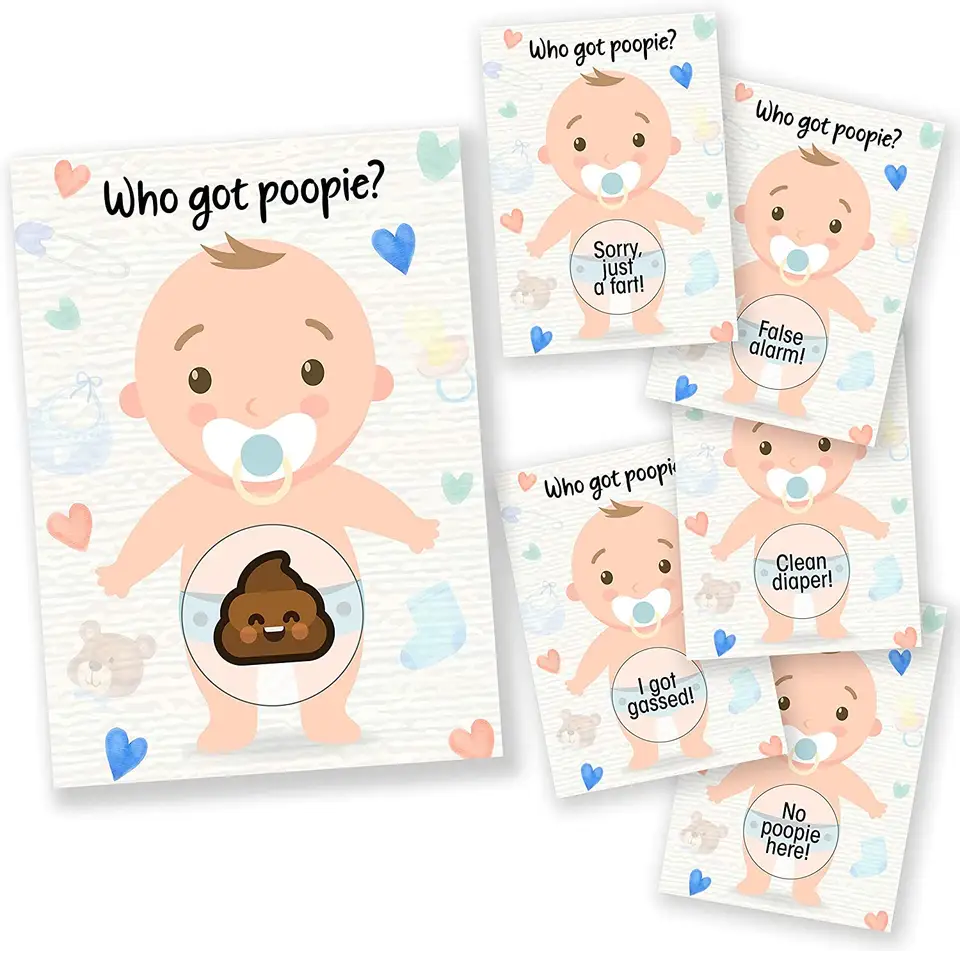 Baby Shower Scratch Off Game - 33 Card Pack