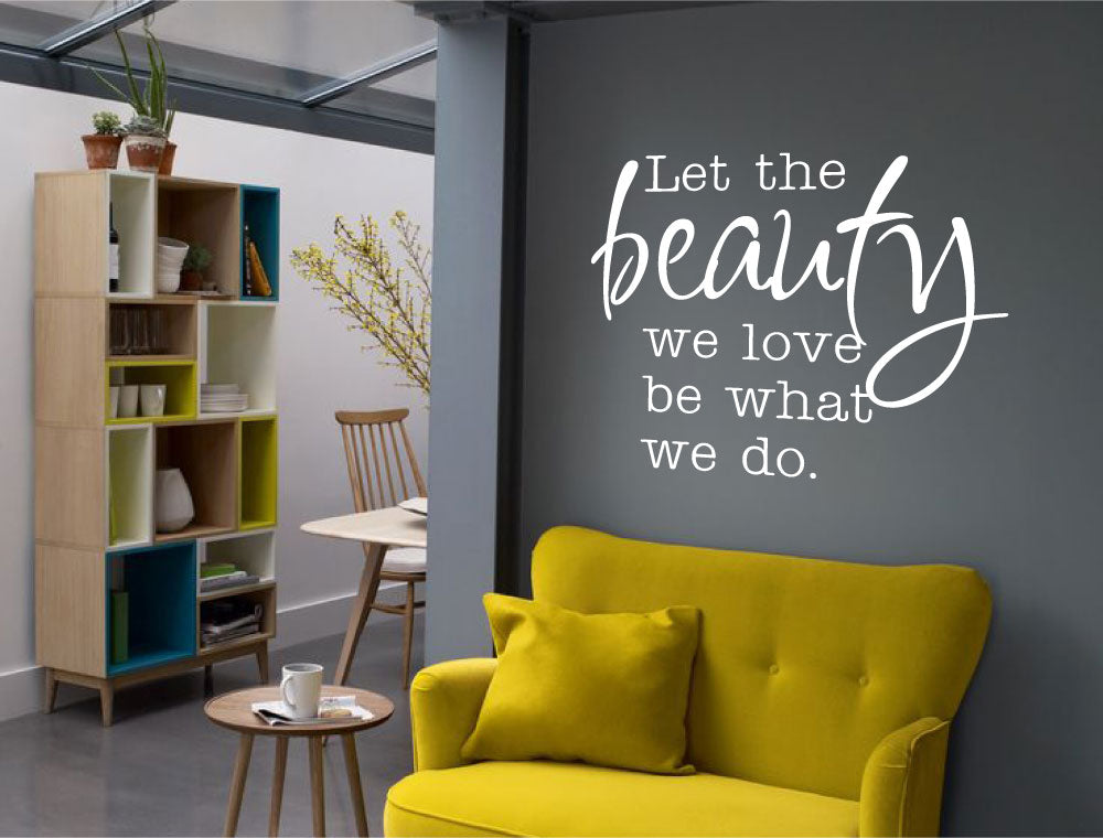 Beauty Wall Sticker Quote – Glamorous Salon Wall Art to Inspire Confidence