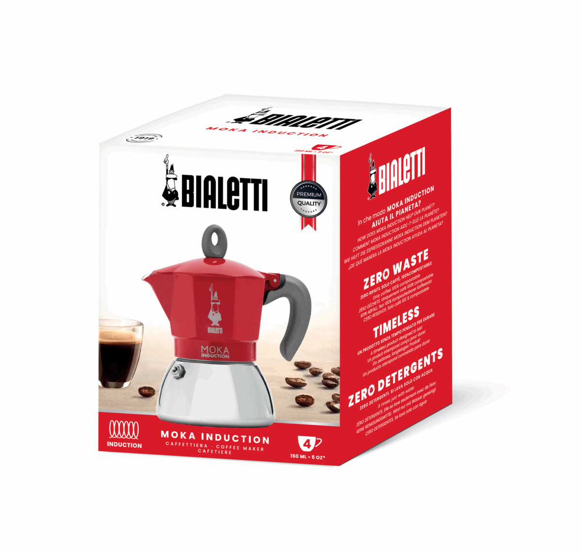 Bialetti Moka Induction Stovetop Coffee Maker