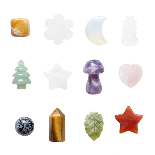 12 Days of Gemstones Shaped Crystal Advent Calendar