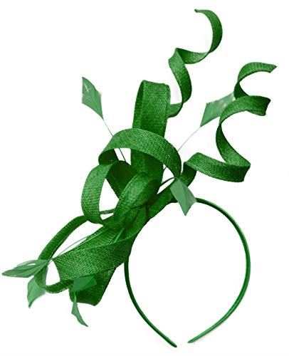 Caprilite Swirl Loop Sinamay Headband Fascinator for Women Wedding Ascot Races