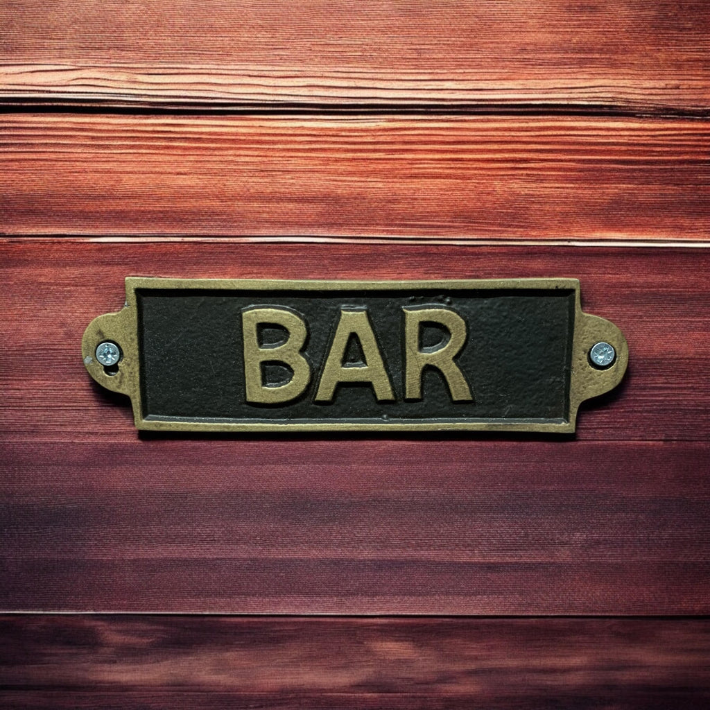 Bar Metal Sign