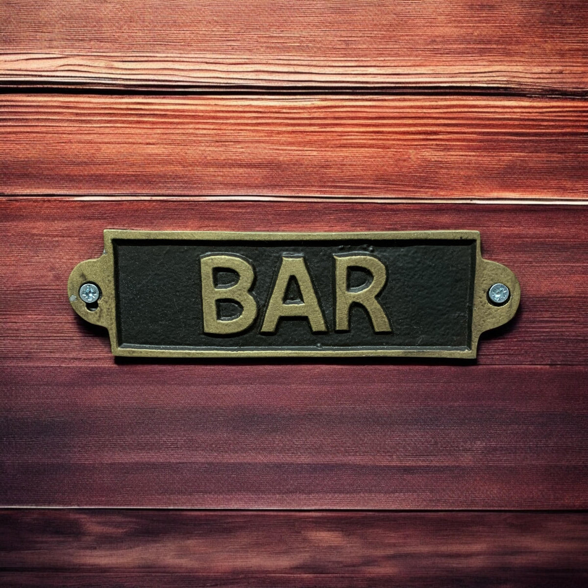 Bar Metal Sign