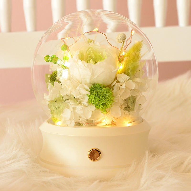 Teacher's Day Gift Simple Preserved Fresh Flower Bluetooth Speaker