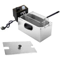 4L 2KW Commercial Electric Deep Fat Fryer Stainless Steel Countertop Chip Fryer