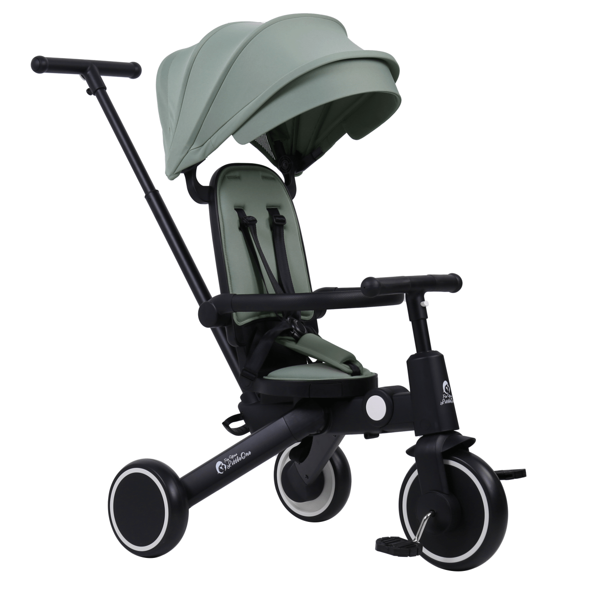 Foryourlittleone Xplor 6 in 1 Foldable Trike - Green (10m-4y)