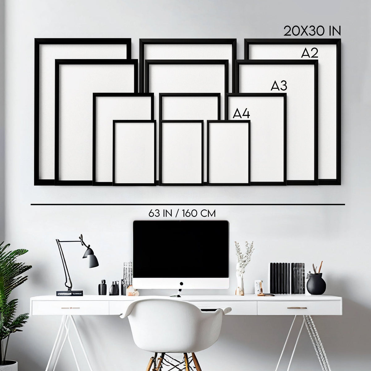 Framed Prints For Wall | Set of 3 Asian Inspired Wall art Prints