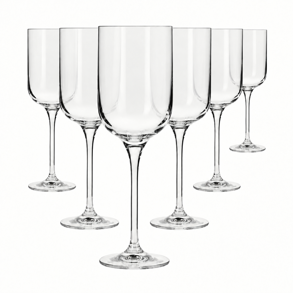 Krosno Glamour Wine Glasses - 350ml - Set of 6