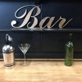 Distressed Gold Metal  Home Or Garden Bar Sign Decoration