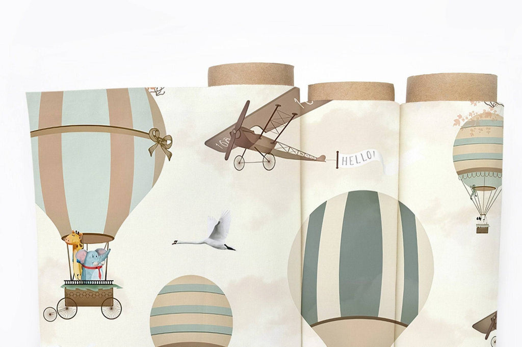 Flying Hot Air Balloons Wallpaper Peel and Stick | Wonderwallsboutique