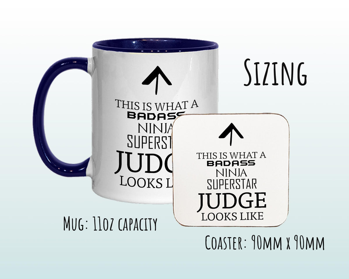 This Is What A Badass Judge Looks Like 11oz Coffee Mug Tea Gift Idea For Law Graduate Student Lawyer Solicitor Barrister Court MG0635