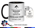 This Is What A Badass Researcher Looks Like 11oz Coffee Mug Tea Gift Idea For Graduate Student Research Assistant Staff Employee MG0792