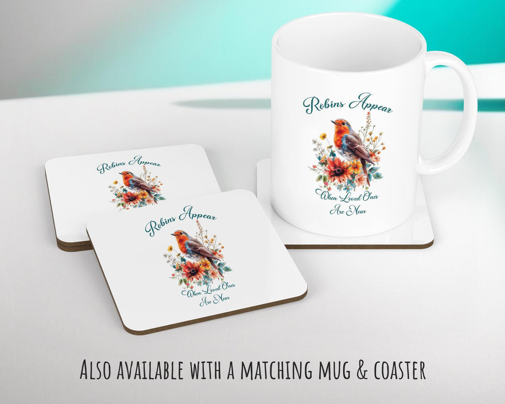 Robin Cushion Gift Robins Appear When Loved Ones Are Near - Family Loss Loved One Throw Pillow - Remembrance Memorial Gift Idea SMC015
