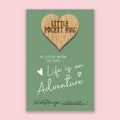 Pocket Hug - Life is an Adventure | Thoughtful Gift for Travelers & Explorers | Keepsake Token for Sending Hugs & Safe Travels