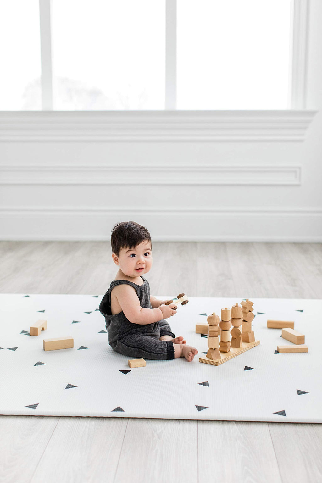 LITTLE Bot Ofie Mat – Large 6.5 ft x 4.5 ft Reversible Baby Play Mat