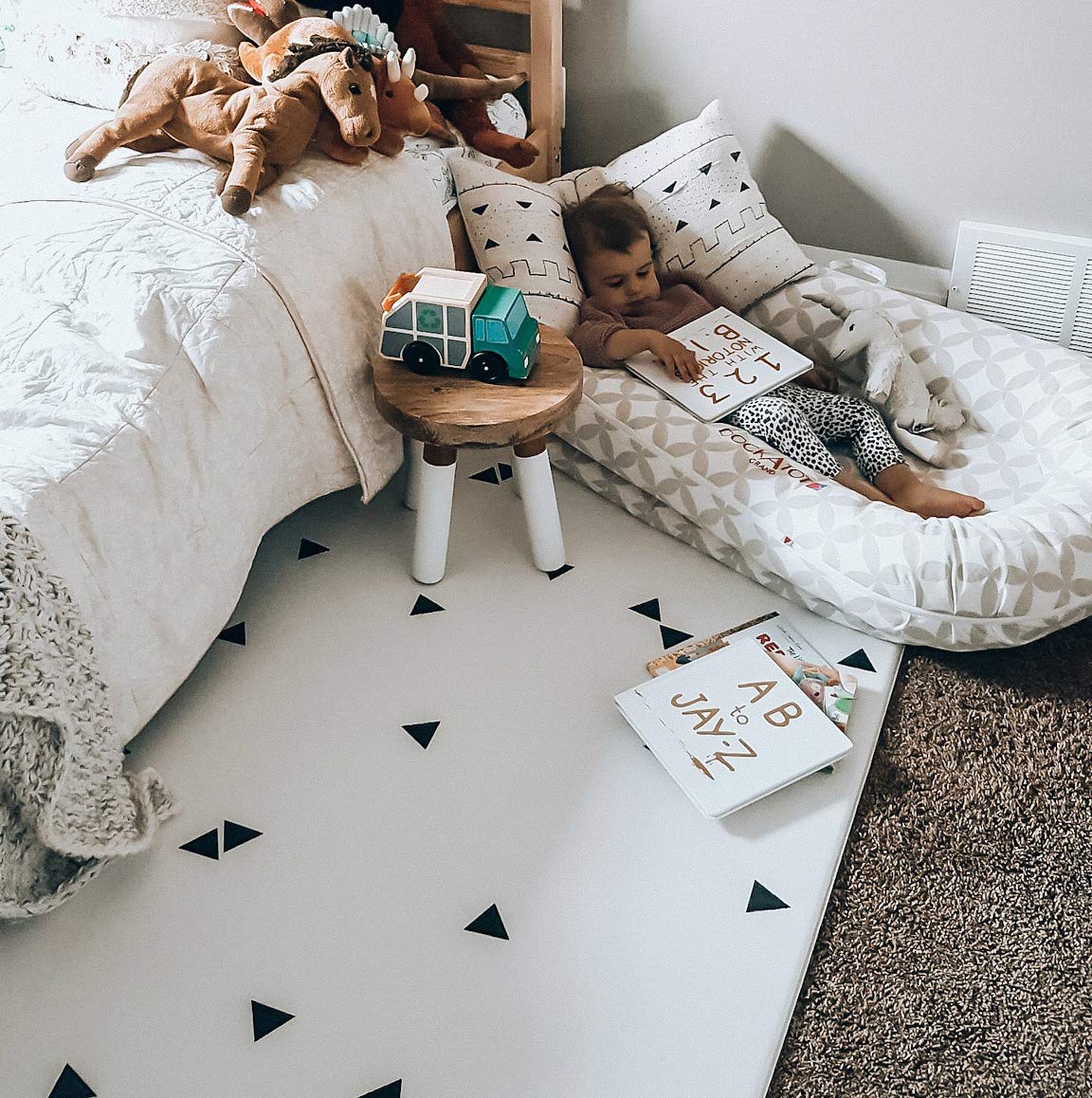 LITTLE Bot Ofie Mat – Large 6.5 ft x 4.5 ft Reversible Baby Play Mat