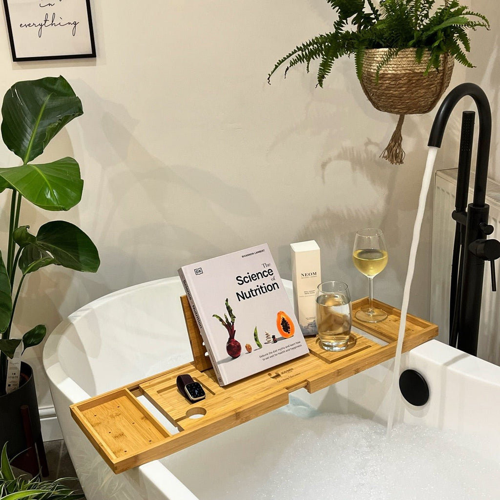 Luxury Eco-Friendly Bamboo Bath Tray