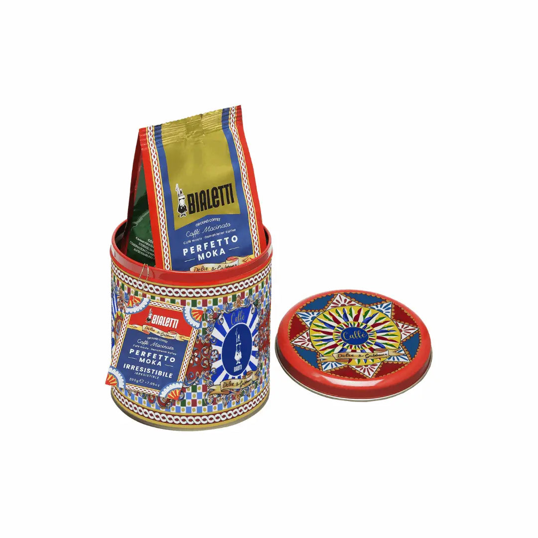 Bialetti X Dolce&Gabbana Sicilian Cart Gift Set (Moka 3 Cup and Coffee)