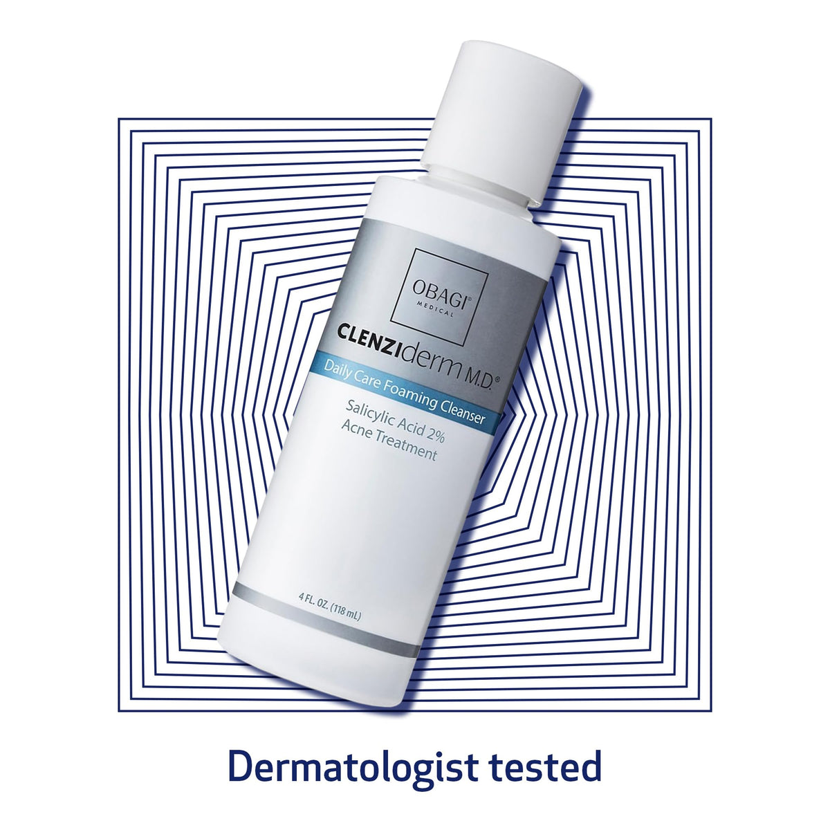 Obagi CLENZIderm M.D. Daily Care Foaming Acne Cleanser – 2% Salicylic Acid (BHA) for Clearer-Looking Skin