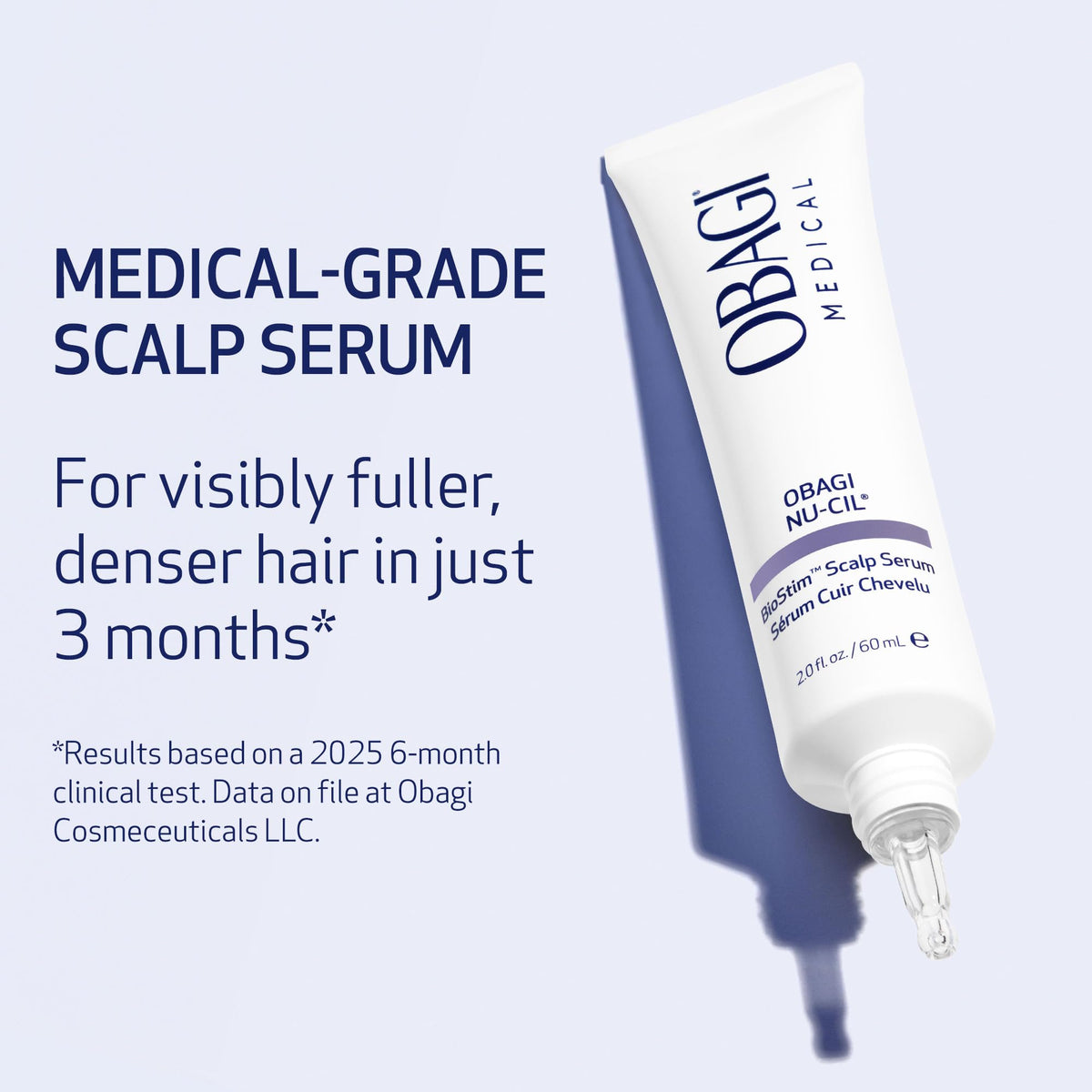 Obagi Nu-Cil BioStim Hair Serum with Biotin – Fuller, Denser Hair & Healthy Scalp (2 oz)
