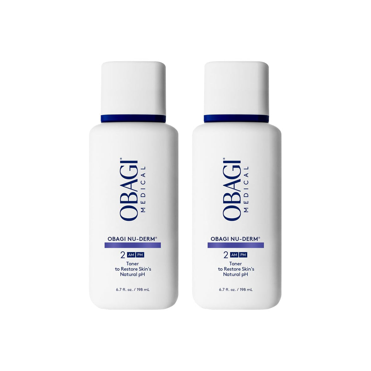 Obagi Nu-Derm Toner – Alcohol-Free Balancing Toner with Witch Hazel & Aloe Vera | 2 x 6.7 oz