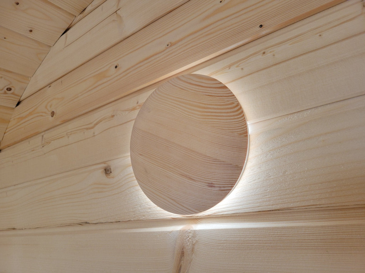 Steam & Oak Gas Barrel Sauna 3m with Anteroom (Electric or Wood-Fired)