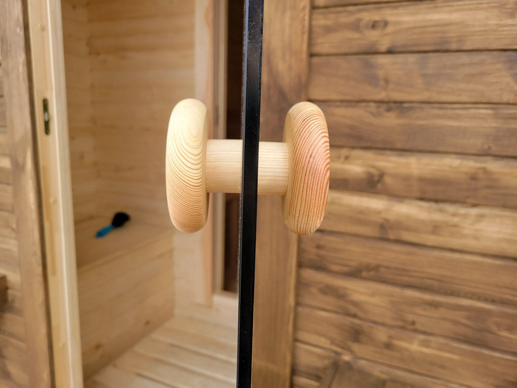Steam & Oak Gas Cube Sauna 2.4m Double-Shelf (Electric or Wood-Fired)