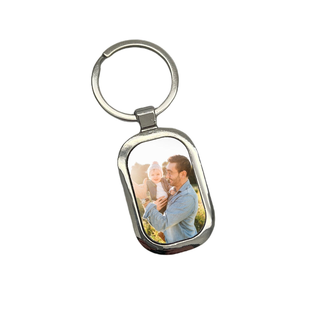 Personalised Photo Message Text ID Wedding Special Occasion Memory Tag Keyring with Gift Box