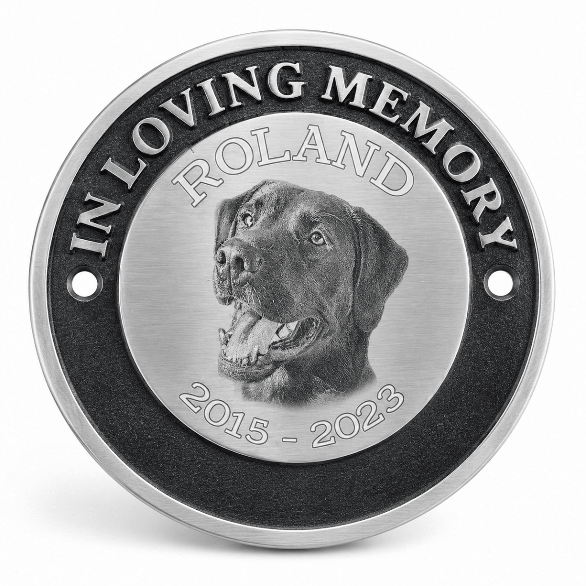 Photo Bench Plate - Custom Memorial Plaque | Personalised Photo Tribute