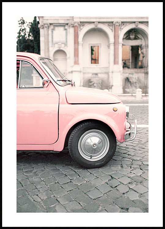 Pink Car Poster