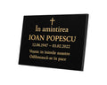 Personalised Granite Memorial Plaque - Built To Last Forever Romanian