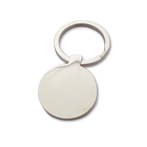 Personalised Round Photo Keyring – Double-Sided Stainless Steel Engraving