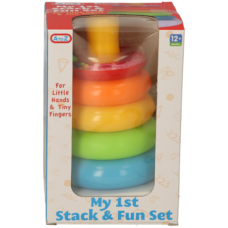 Baby Stacking Rings Toy – 7-Piece Colourful Ring Set, Fine Motor & Colour Learning