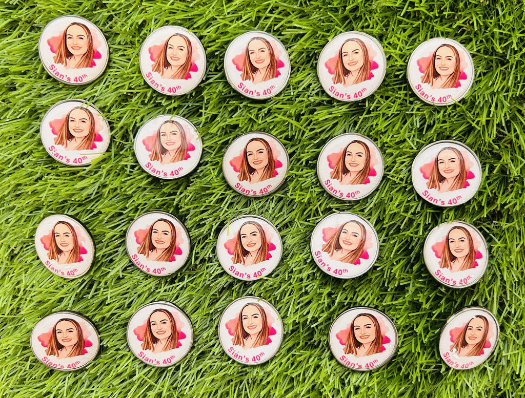 Personalised Golf Ball Markers for Groups & Society Events
