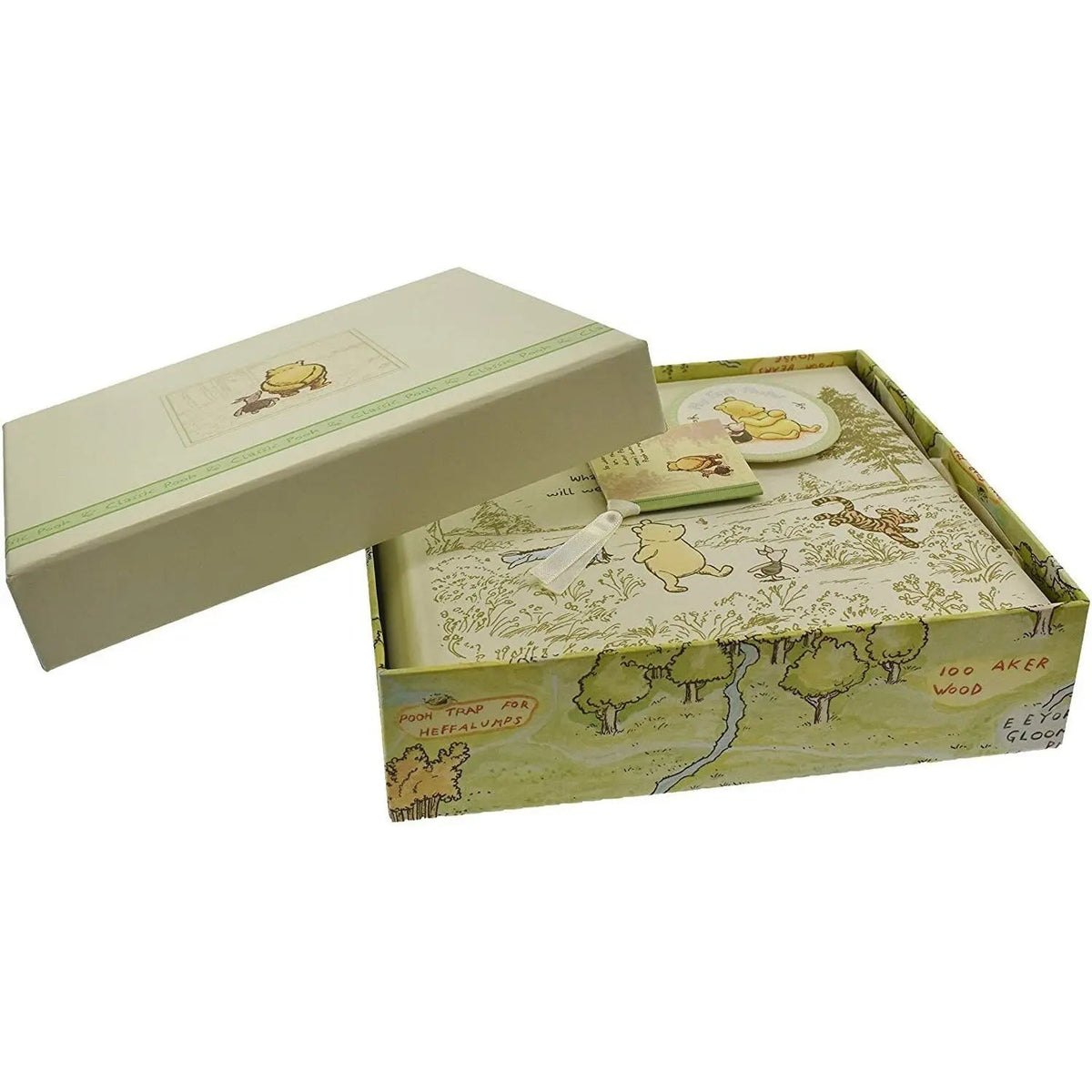 Disney Pooh Baby Photo Album 6x4 Pictures Keepsake Book Ribbon Gift Classic New