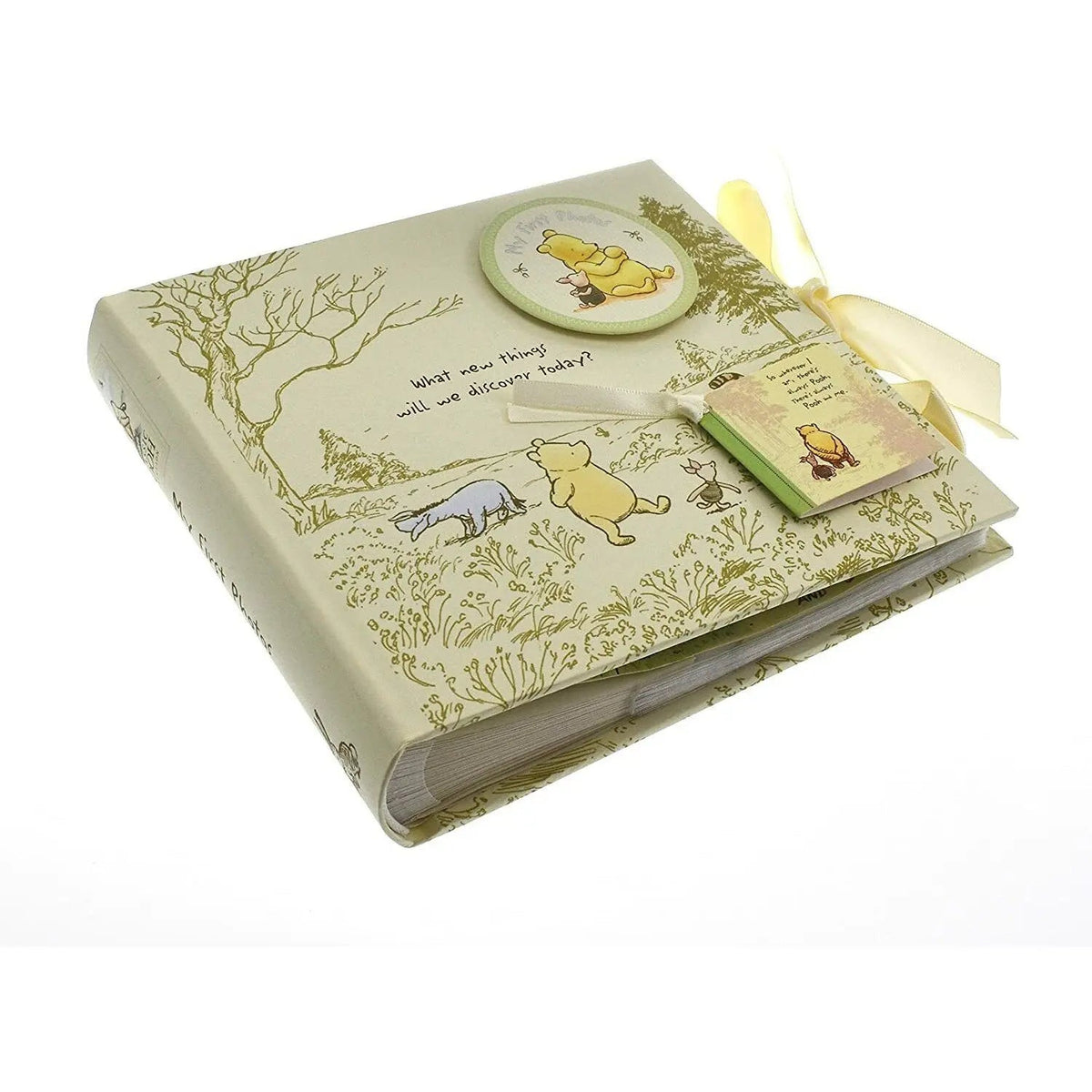 Disney Pooh Baby Photo Album 6x4 Pictures Keepsake Book Ribbon Gift Classic New