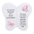 Memorial Butterfly Graveside Crem Remembrance Plaque Garden Tribute Grave Stone  daughter