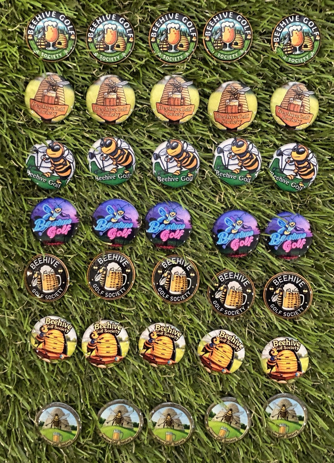 Personalised Golf Ball Markers for Groups & Society Events