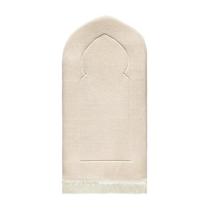 Padded Prayer Mat with Luxury Sand Arched Design by Urban Rugs UK